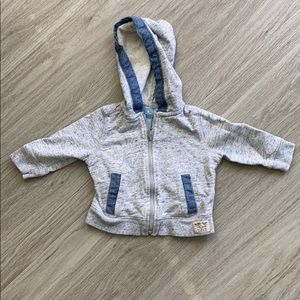 GAP zip-up hoodie 6-12 mo